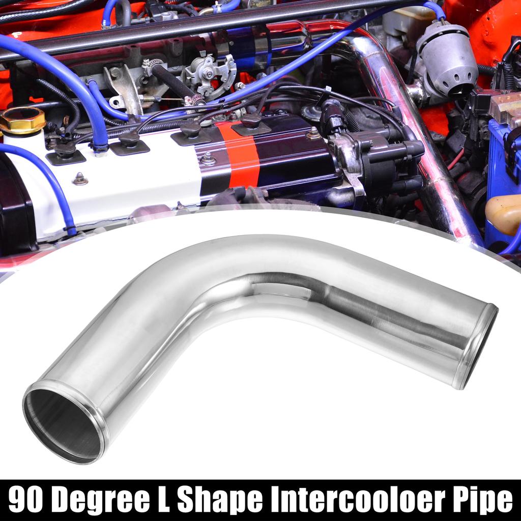 ACROPIX Outer Diameter 152mm Leg Aluminum Alloy Tube for Car Intercooler 90 Degree Bend Air Intake Joiner Set of 1 3.50" (89mm), Length, Pipe, Elbow,