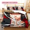 Uchiha Itachi Theme Illustration Bedding Set, Naruto Itachi Bedroom Decor, Gift for Itachi Fans