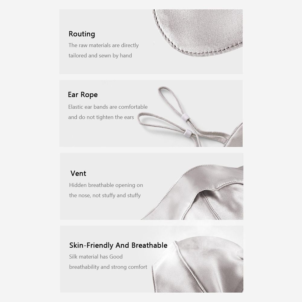 100% Silk UV Protection Mask UPF50+ Face Mask Fashion Summer Sunscreen Mask  for Outdoor Sport