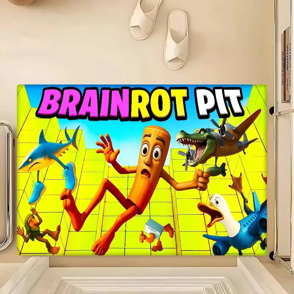 

Tung Tung Tung Sahur Tralalo Italian Brainrot Floor Mat Bedroon Mat Alfombra Home Welcome Mat Floor Mat Door Mat Door Mat Rugs 30x50cm