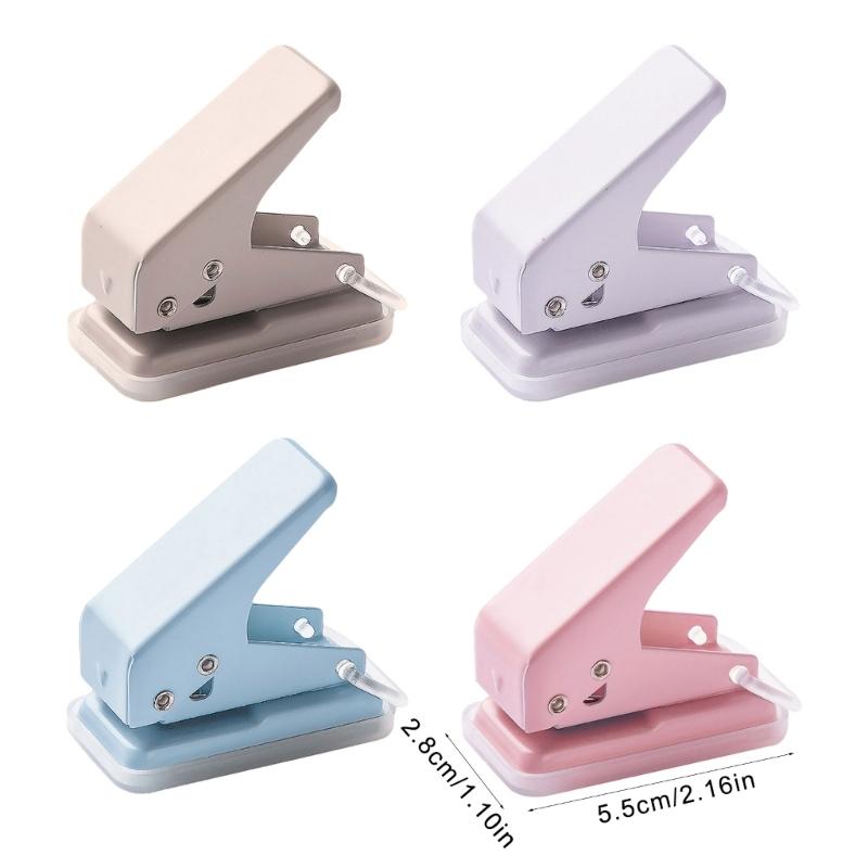 Multifunctional Single Hole Punch 6mm Round Hole Punch Single Hole Punch Handheld Punching Pliers for Office School