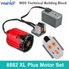 8882 Motor XL Roșu PLus Piese de Construcție MOC Piese Tehnologice Power Functions Motor Electric pentru logoeds Mașină Camion DIY Power Up