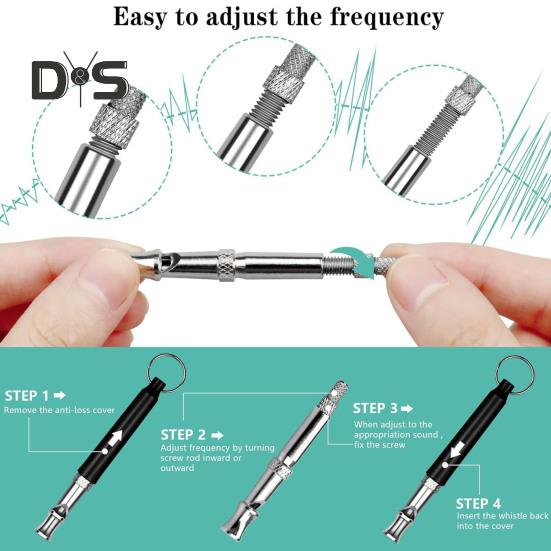 Dog Whistle Puppy Recall Training Whistle with Lanyard Adjustable Ultrasonic Silent Dog Whistle To Stop Barking Neighbors Dogs
