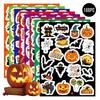 160pcs 8 Sheets Christmas Halloween Easter Stickers Laser Bunny Egg Cartoon Holographic Waterproof Removable Vinyl Sticker Decor