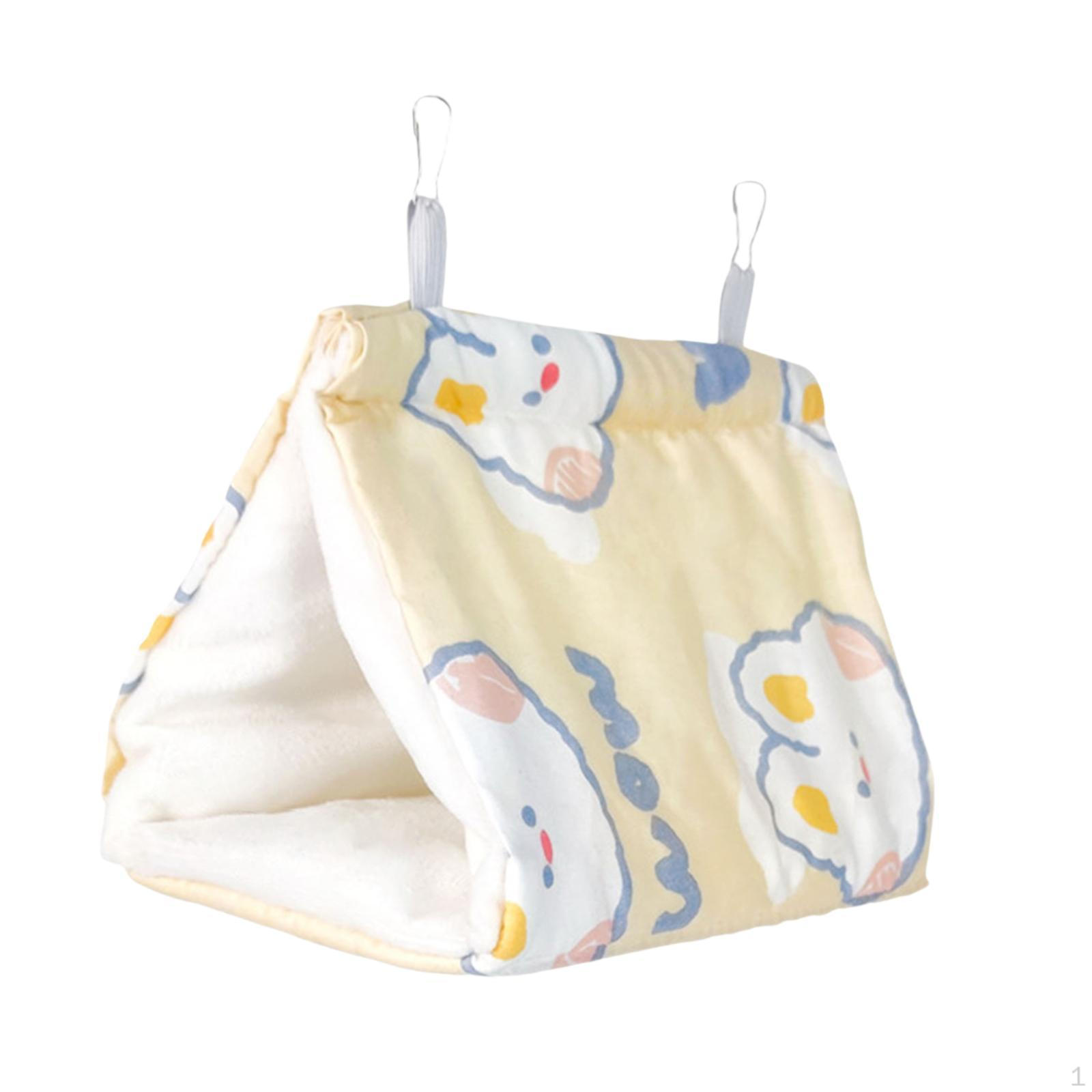 

Гнездо-убежище, лежанка для попугаев в вольере, укрытие и гамак для волнистых попугайчиков-неразлучников жёлтый