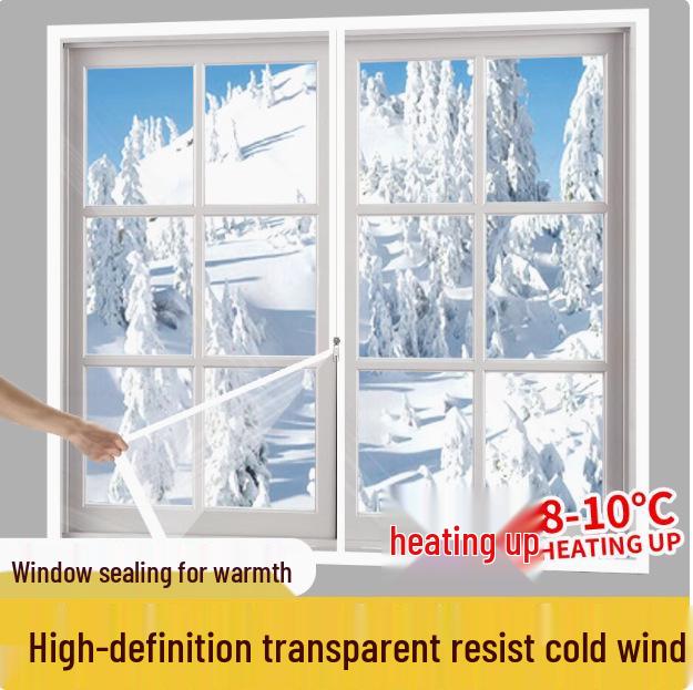Winter Insulation PEVA Curtain: Transparent, Windproof, Cold Protection for Windows