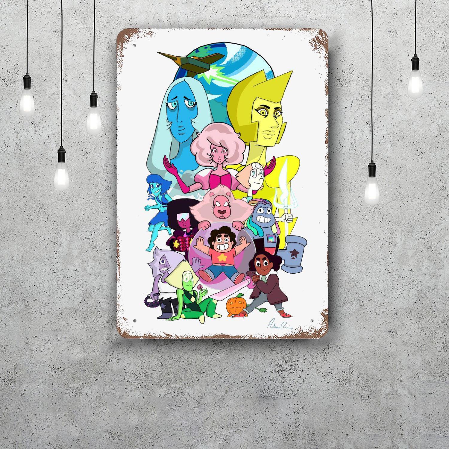 

Steven Universe Funny Bar Metal Sign Retro Plaque Vintage Sign Alcohol Drinker Pub Club Man Cave Kitchen Wall Decoration 20x30cm（7.8x11.8inch）