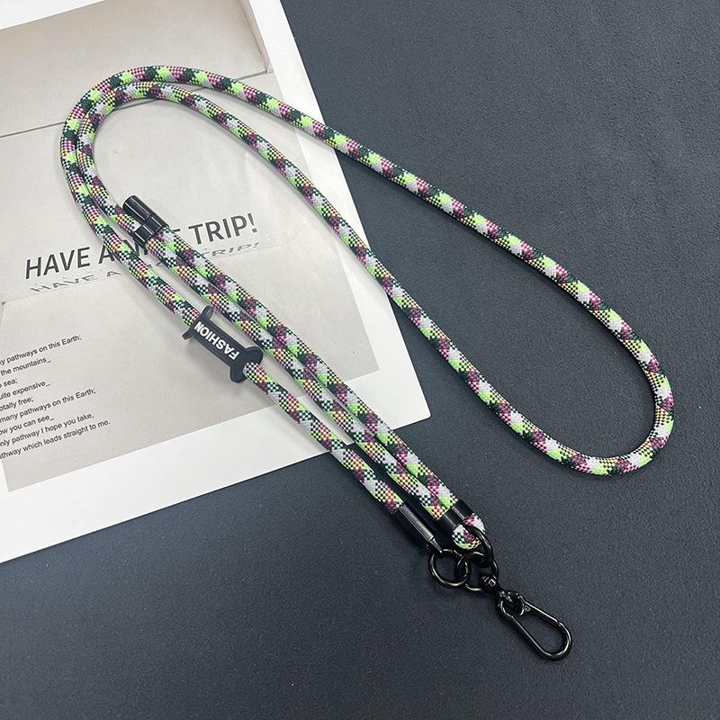 Mobile Phone Lanyard Crossbody Neck 1MM Polyester Mobile Phone Rope Neck Crossbody Adjustable Hand + Lanyard Crossbody Can Be Carried