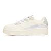 Anta Lifestyle Series Trendy Casual Slip Resistant Durable Low Top Skate Shoes Women Sneakers White Purple 922118018-1