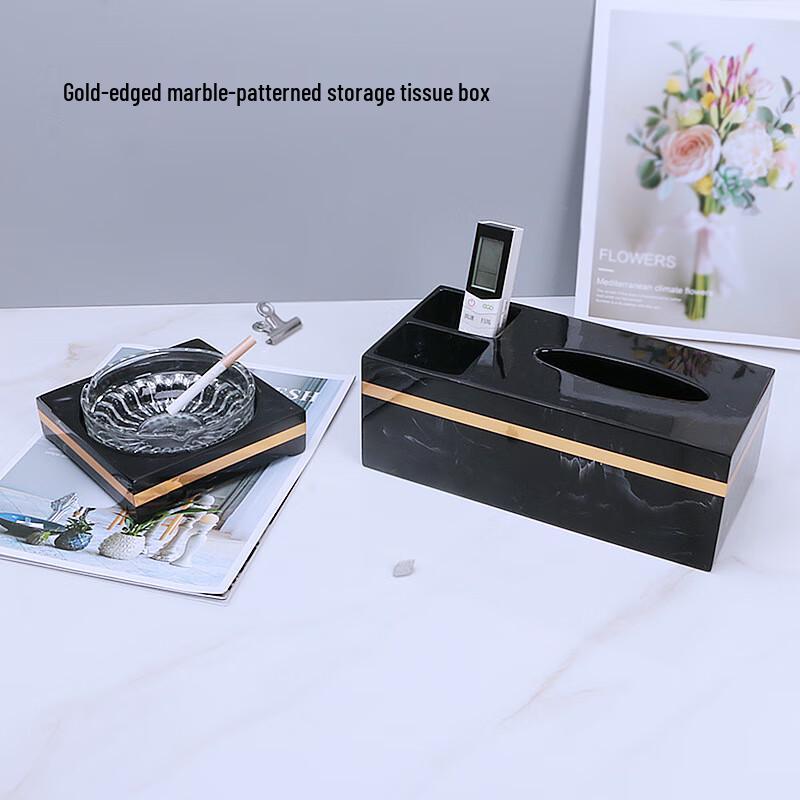 Anvelo European Marble Tissue and Storage Box