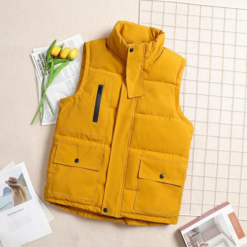 Men's and women's down cotton vests autumn and winter group vest vest vest jacket