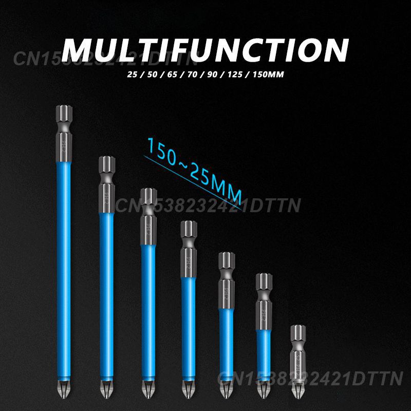 1~4PCS Hex Shank Bit Anti-slip Design Sturdy Short/long Reach Hex Shank Bit For Electric Screwdriver Magnetic Screwdriver Bit