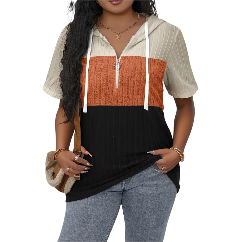 Women's Fashionable Short Sleeve Elegant Commuting And Casual Top