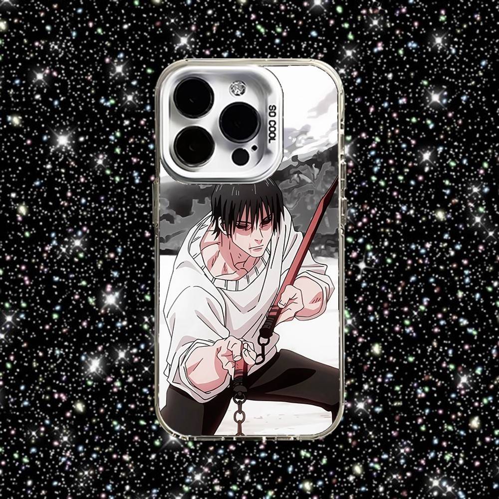 Toji Jujutsu Kaisen Fushiguro Phone Case For iPhone 16,15,14,13,12,11,Pro,XS,Max,Plus,Mini,SE White Candy Matte Shockproof Cover