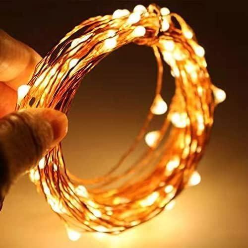 Guirlande Lumineuse LED - SONGNASS - 5M - 50 LED - Blanc Chaud - Cuivre