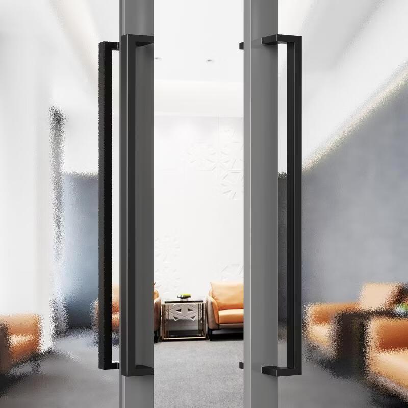 Moderne minimalistische Schiebetür aus gehärtetem Glas