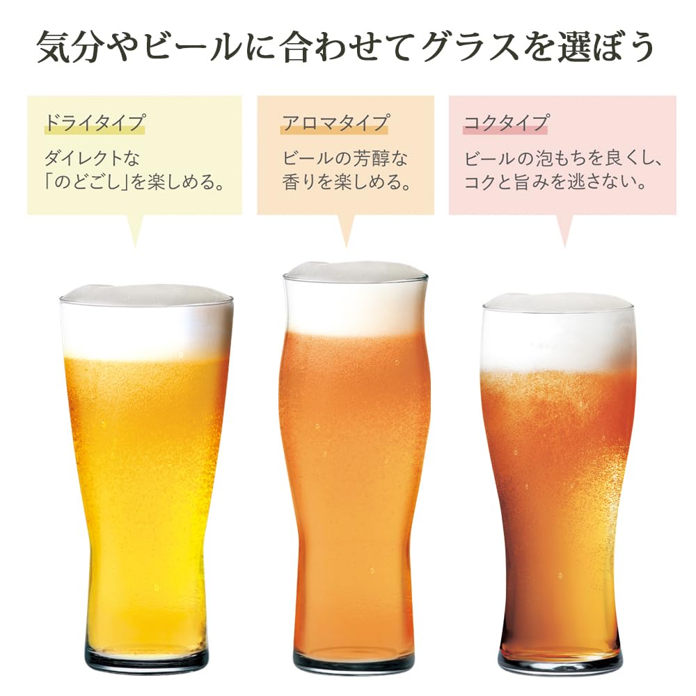 Toyo Sasaki Glass Beer Glass Made In Dishwasher Beer Glass Gift Set Set, Japan, Safe, Glasses, Cups, Glasses, Cups, Gift, Present, (G071-T277)