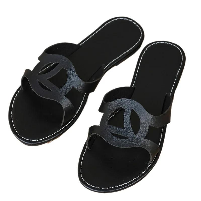 Fashion Women's Shoes 2025 Hot Sale Peep Toe Women's Slippers Fashion Plus Size Daily Slippers Women Summer Best Seller Flat Slippers