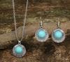 Openwork Flower Earrings Necklace Earrings