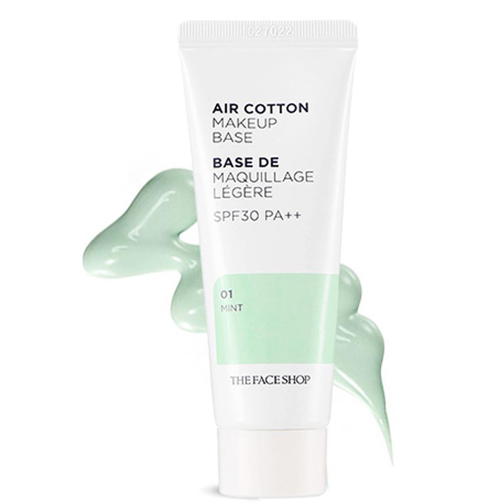 The Face Shop Air Cotton Makeup Base Mint 35g