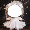 Wedding Dress 20cm Cotton Doll Clothes 20cm Doll Flower Dress  DIY Keychain Pendant