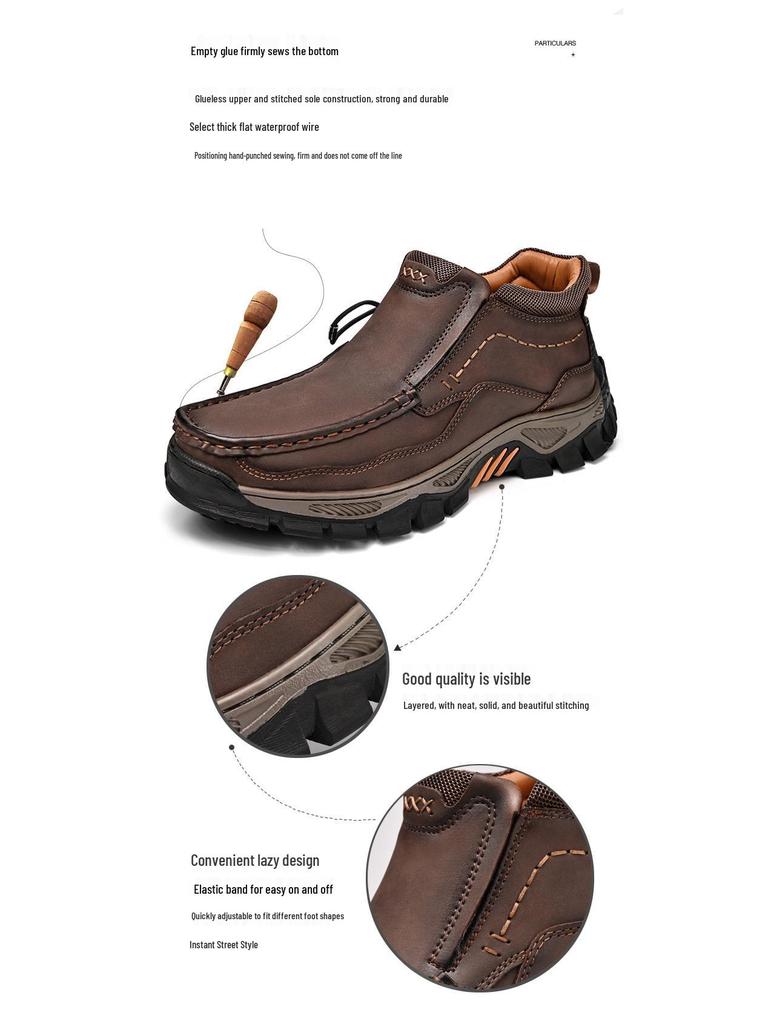 High-Top Men's Wear-Resistant Non-Slip Urban Outdoor Casual Boots for Autumn/Winter