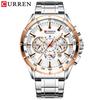 CURREN Mode Homme Montre-Bracelet Étanche Chronographe Montre Homme Militaire Marque Supérieure Luxe Acier Inoxydable Sportive Horloge Mâle 8363