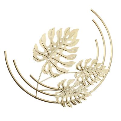 Iron Leaf Wall Hanging Monstera Leaf Wall Ornaments Gold Wall Decoration For Bedroom Livingroom Office Decor 1 PCS