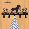 Metal Dog Key Holder Wall Mount Coat Hat Rack Garage Door Decor