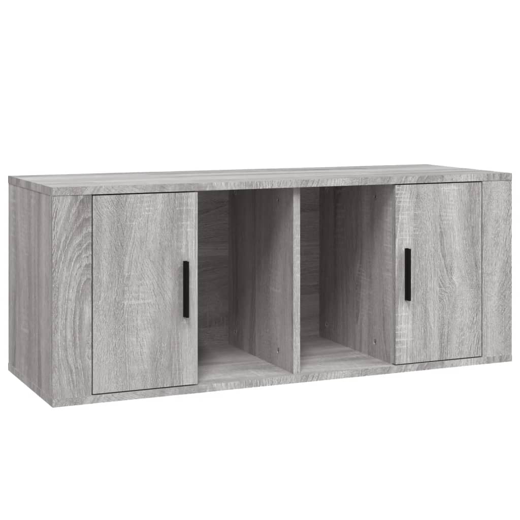 TV Cabinet Gray Sonoma 100 x 35 x 40 cm Engineered Wood