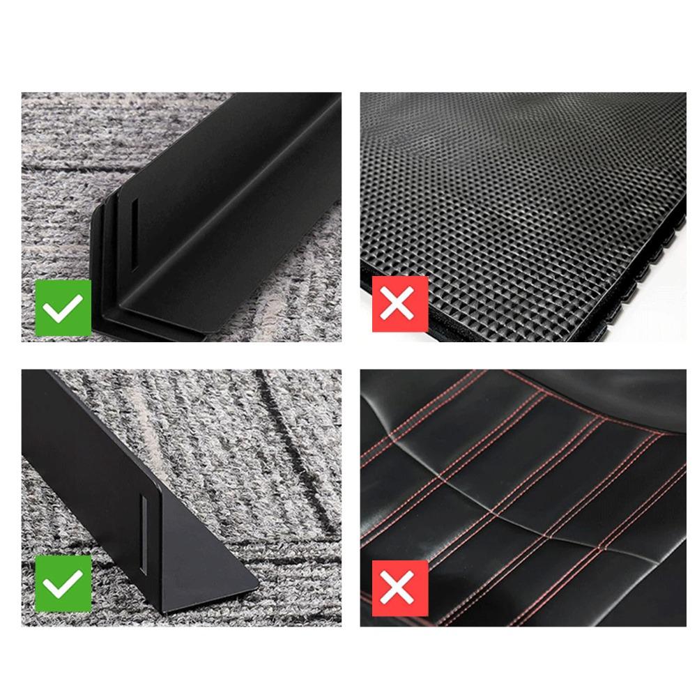 3Pcs Black Rear Trunk Organizer Carbon Steel Car Trunk Panel Car Trunk Divider Car Trunk Organizing