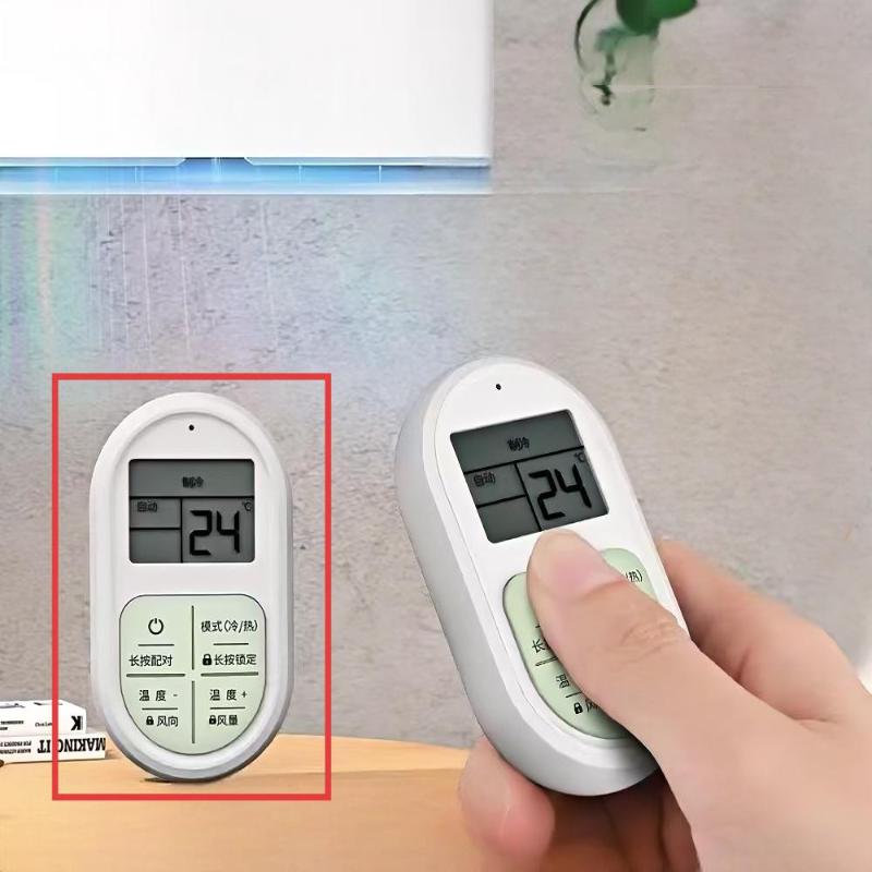 Universelle Klimaanlagen-Fernbedienung Mini Tragbar Leuchtende Tasten LCD-Anzeige Geeignet für Zuhause Hotel Reisegebrauch