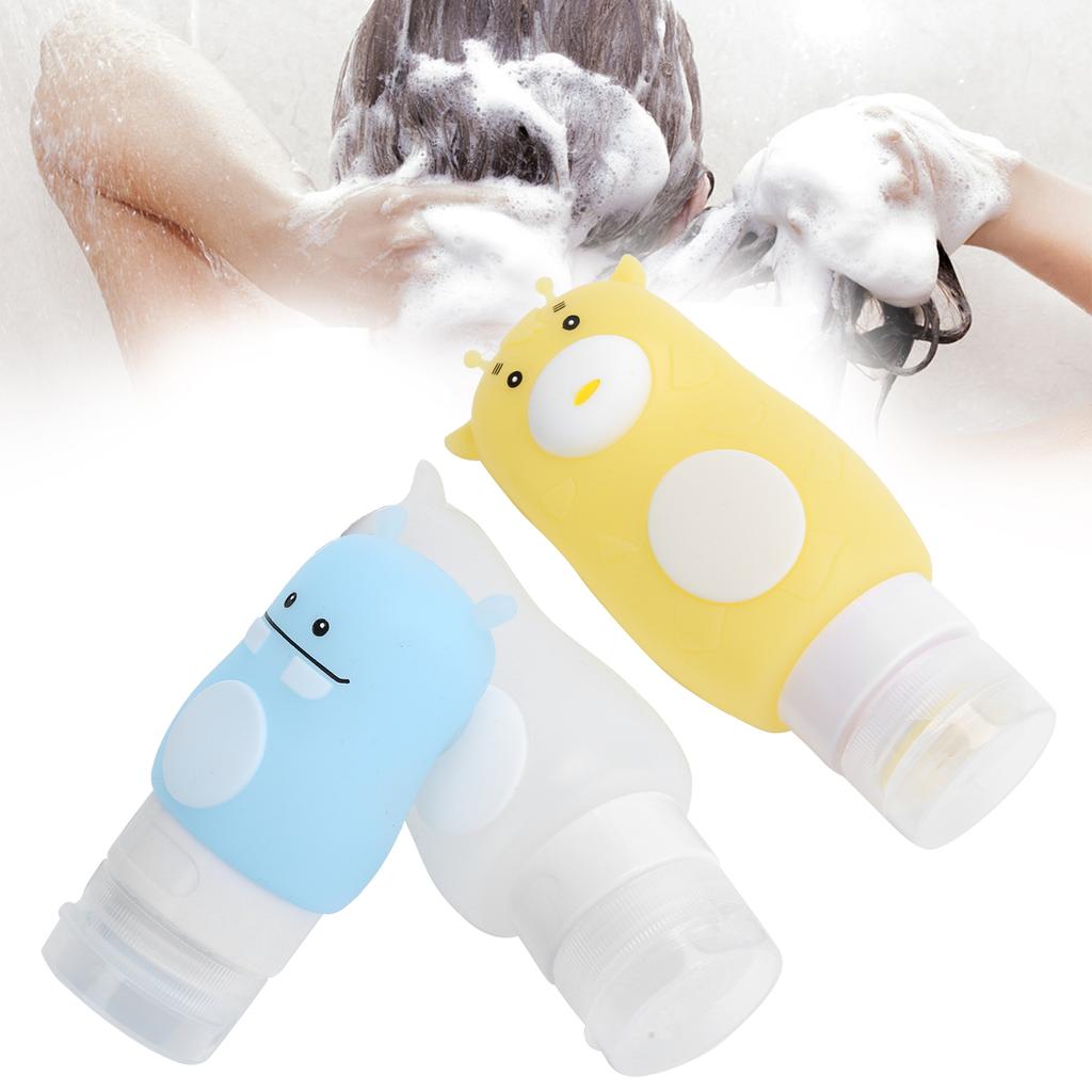 Refillable Bottle Cartoon Animal Squeeze Bottle Lotion Travel Bottle Empty Cosmetic Container