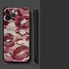 Phone Case for Apple iPhone 17 Pro Max 17e 12 16 13 14 XR XS MAX 15 Pro 7 8 11 Air Funda Phone Cover Lip KISS