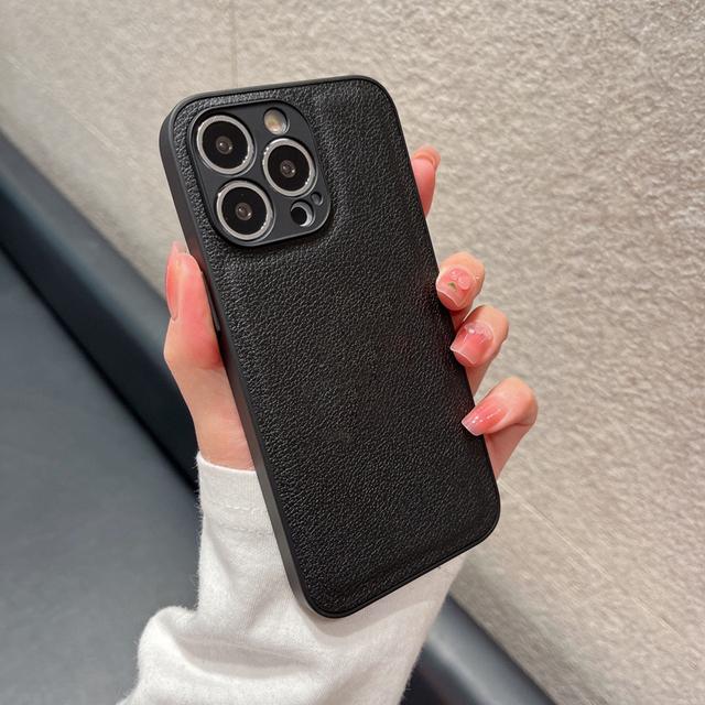 

Роскошный кожаный текстурированный чехол с квадратной рамкой для Iphone 13 12 11 Pro Max Mini Xr X Xs 7 8 Plus Se 2022 противоударный силиконовый чехол for iphone 13 чёрный