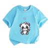 Kids Boys Girls Cute Panda Print T-Shirt, 100% Cotton Short