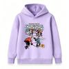 Kids Boys Girls Pullover Hoodie, Cute Cartoon Ice Hockey Team Printed Warm Casual Hooded Sweatshirt, Comfy Long Sleeve Pullover for Daily Wear Sports