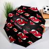 New Devils Logo Umbrella 8-Frame for Travel, Camping, Casual Lightweight Portable Umbrella, Essential for Every Family Holidays Gift