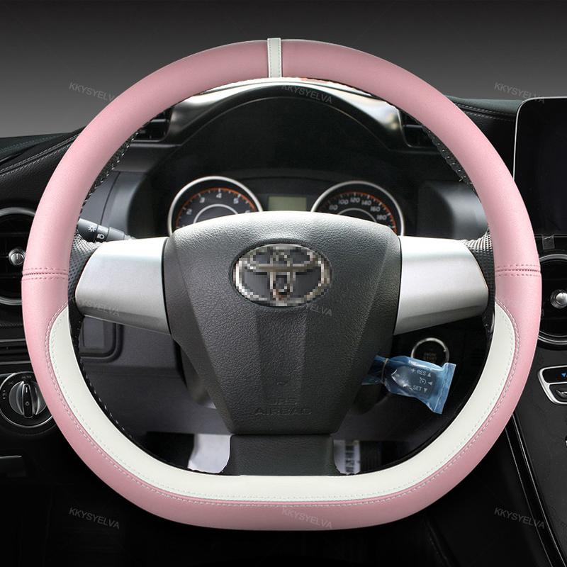Car Steering Wheel Cover Microfiber Leather For Toyota  Auto Accessories interior Fast Shipping