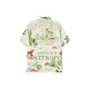 Fila Animal And Plant Pattern Printed Casual Fashion Woven Floral Loose Short Sleeve Shirt Men Shirts F11M228402FZA