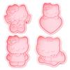 Hello Kitty Heart Cookie Mold Set