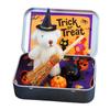 DIY Halloween Bear Gift Box Handmade Trick or Treat Halloween Bear In a Box with Witcher Miniature Perfect Creativity