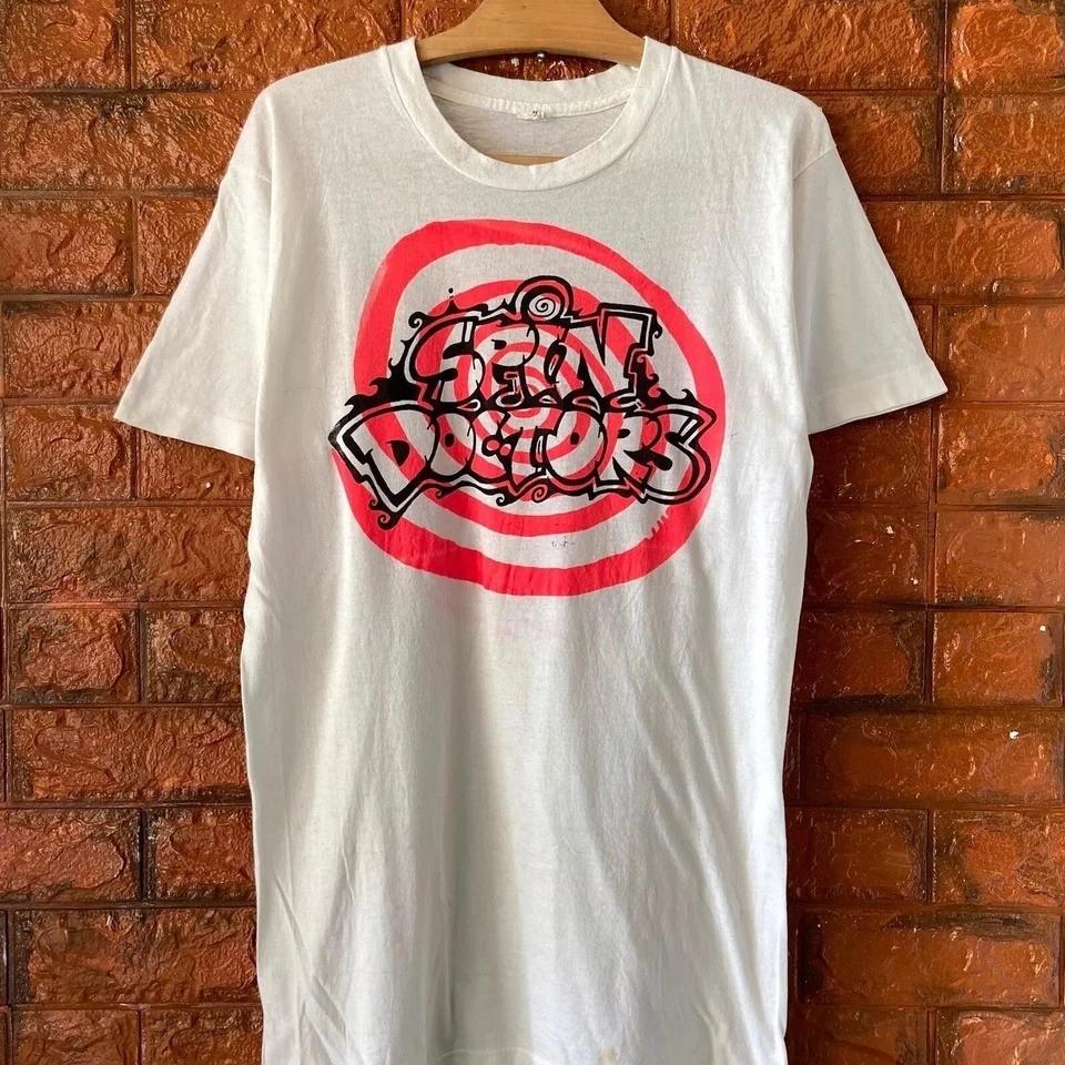 Logo Spin Doctors Alternative Rock band T Shirt White Color Gift For Fan Unisex T-Shirt XXXXL