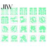 Horror Theme Party Decorations Halloween Glow In The Dark Wall Stickers, Luminous Ghost Hand And Bat Fluorescent Window Clings Decals, Removable