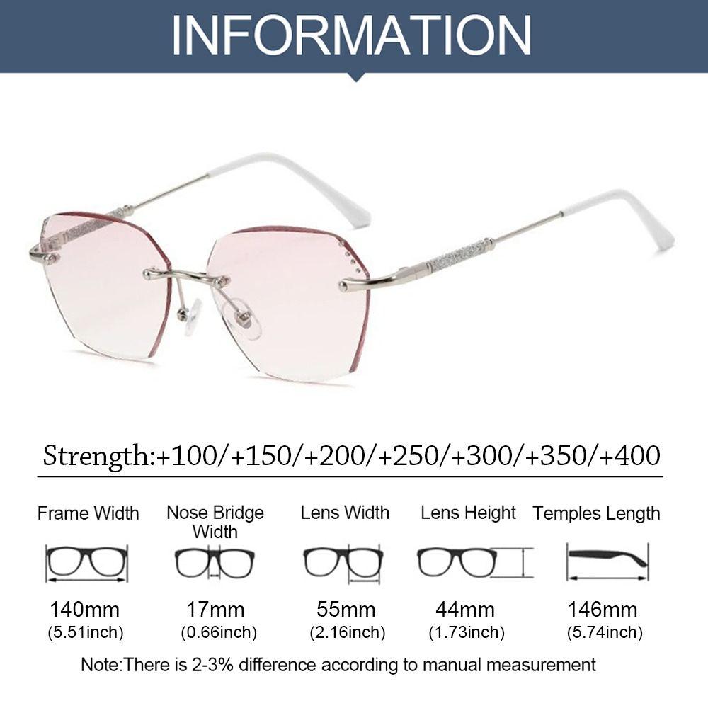 Blue Ray Blocking Anti-Blue Light Reading Glasses Eye Protection Vintage Hyperopia Glasses Glitter Frame Luxury Diamond