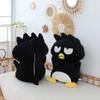 Cartoon Cool Black Penguin Plush Toy With Ultra Soft Short Fur For Kids And Teens