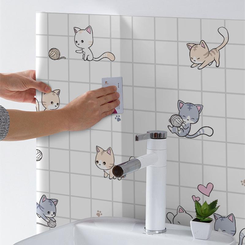 Tapet de bucătărie autoadeziv impermeabil și rezistent la ulei pentru aragazuri și hote