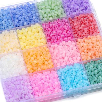 450G Krištáľové české sklenené korálky Mačacie oko Jade Ľadové semienko Dištančné korálky Pre DIY Oblečenie Šitie Dekor