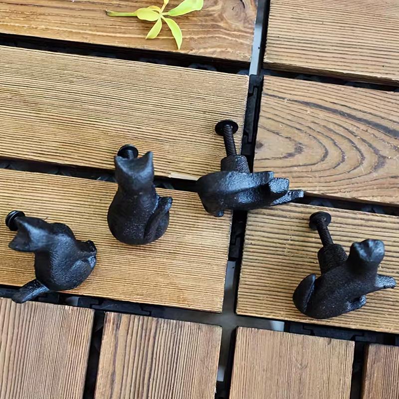 Matte Black Cast Iron Wardrobe/wine Cabinet Drawer Handles, American Minimalist Furniture Cabinet Door Creative Metal Handles