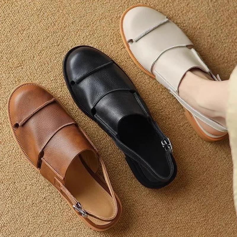 Fashion Flats Women's Sandals Casual Designer Sport Shoes Fashion Woman Slippers Summer 2025 New Trend Walking Cozy Zapatillas De Mujer